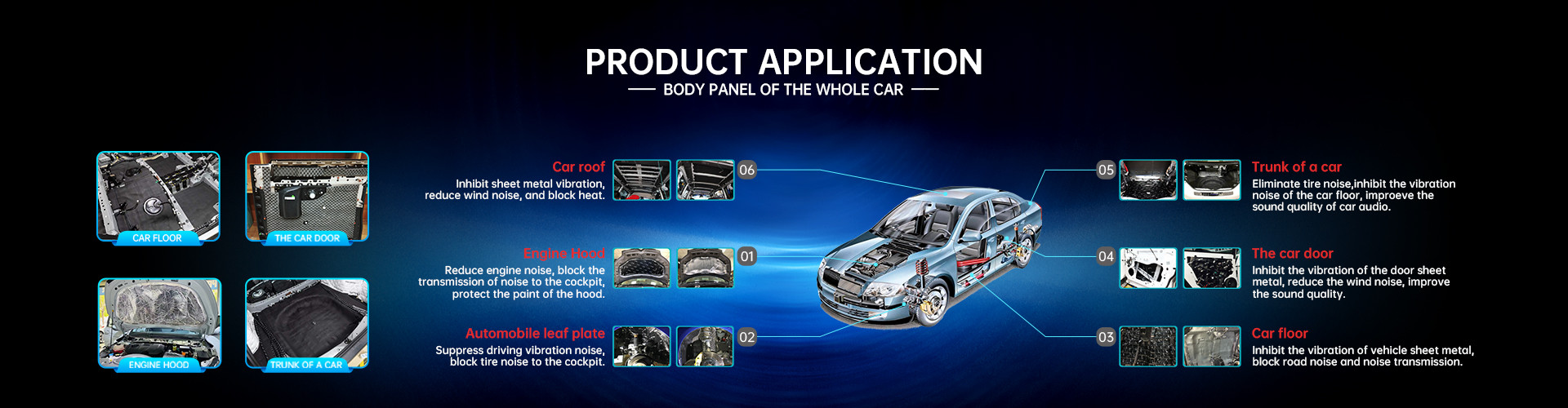 chất lượng Bảo vệ âm thanh và nhiệt trong ô tô nhà máy sản xuất